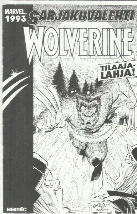 Marvel Sarjakuvalehti tilaajalahja 1993 - Wolverine