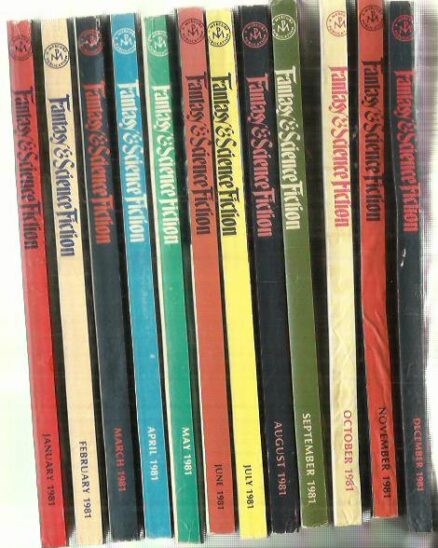 The Magazine of Fantasy & Science Fiction 1981 [vuosikerran kaikki numerot]