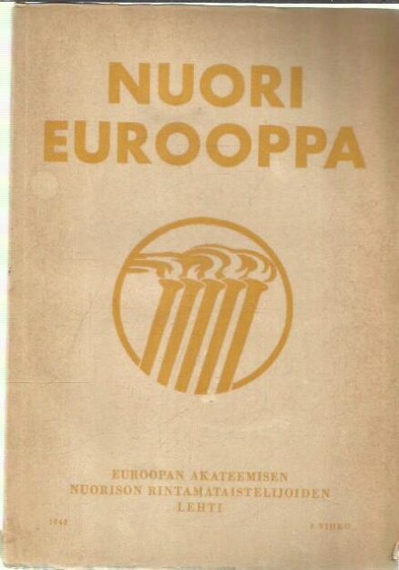 Nuori Eurooppa - Euroopan Akateemisen nuorison rintamataistelijoiden lehti 1942 8. vihko