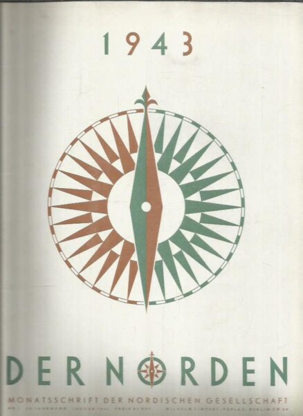 Der Norden Monatsschrift der Nordischen Gesellschaft 1/1943