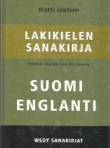 Lakikielen sanakirja suomi-englanti – Finnish-English Law Dictionary