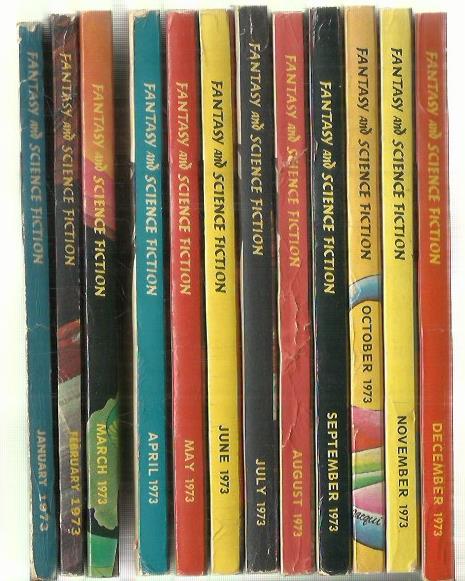 The Magazine of Fantasy and Science Fiction 1973 [vuosikerran kaikki numerot]
