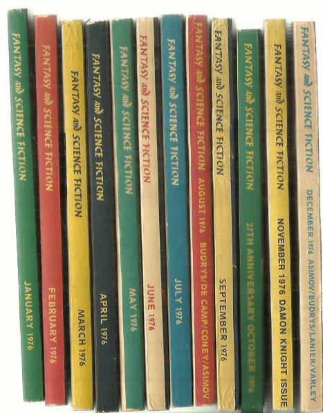 The Magazine of Fantasy and Science Fiction 1976 [vuosikerran kaikki numerot]