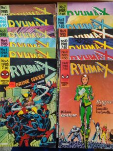 Ryhmä-X 1985 1-12 (vuosikerran kaikki numerot) -kirjan kansi