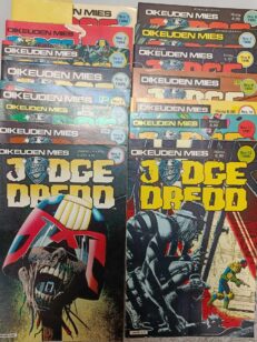 Judge Dredd 1-3/1984 ja 1-12/1985 -kirjan kansi