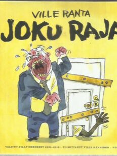 Joku raja / valitut pilapiirrokset 2009-2012 -kirjan kansi