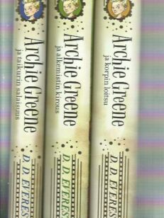 Archie Greene 1-3 - Archie Greene ja taikurin salaisuus, Archie Greene ja alkemistin kirous, Archie Greene ja korpin loitsu -kirjan kansi