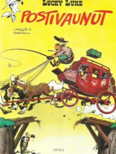Lucky Luke - Postivaunut -kirjan kansi
