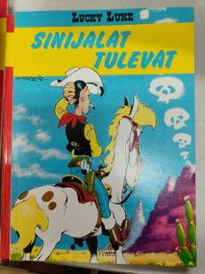 Lucky Luke - Sinijalat tulevat -kirjan kansi