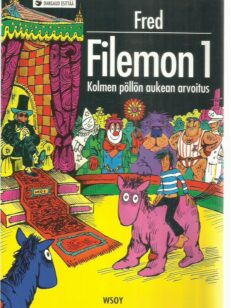 Filemon 1 - Kolmen pöllön aukean arvoitus -kirjan kansi