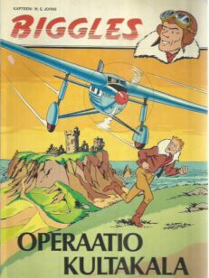 Biggles - Operaatio Kultakala -kirjan kansi