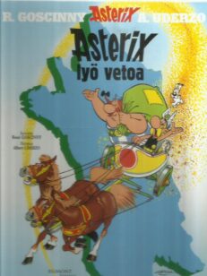 Asterix 5 - Asterix lyö vetoa -kirjan kansi