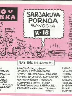 Mauno Mansikka - Sarjakuvapornoa Savosta -kirjan kansi
