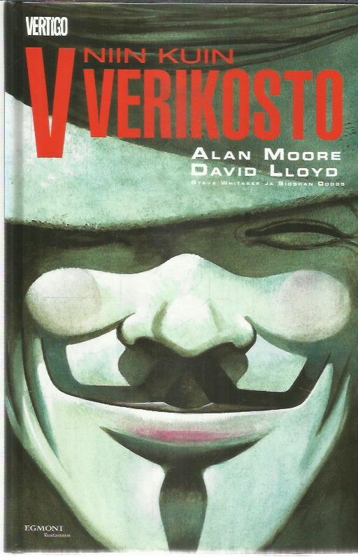 V niin kuin verikosto -kirjan kansi