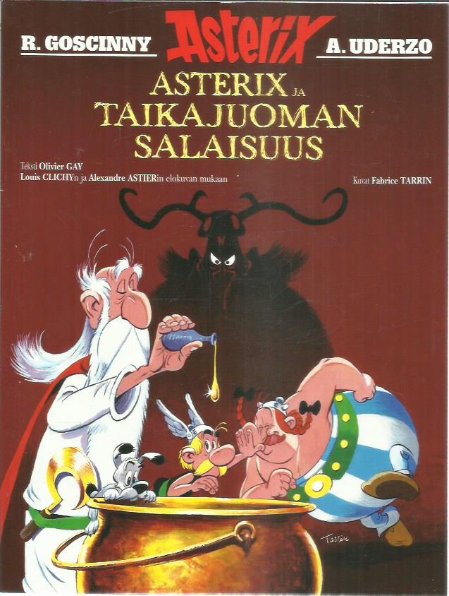 Asterix ja taikajuoman salaisuus -kirjan kansi