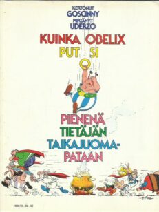 Kuinka Obelix putosi pienenä tietäjän taikajuomapataan -kirjan kansi