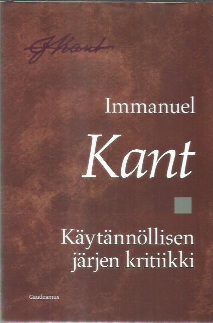 Käytännöllisen järjen kritiikki -kirjan kansi