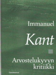 Arvostelukyvyn kritiikki -kirjan kansi